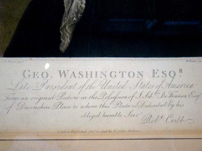 A fine and rare late 18th century stipple engraving of George Washington printed by Robert Cribb, London, January 13, 1798 — image 2